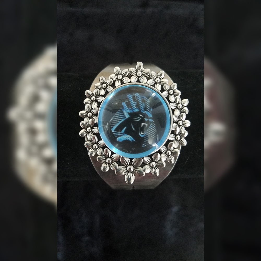 Carolina Panthers fashion cuff bracelet